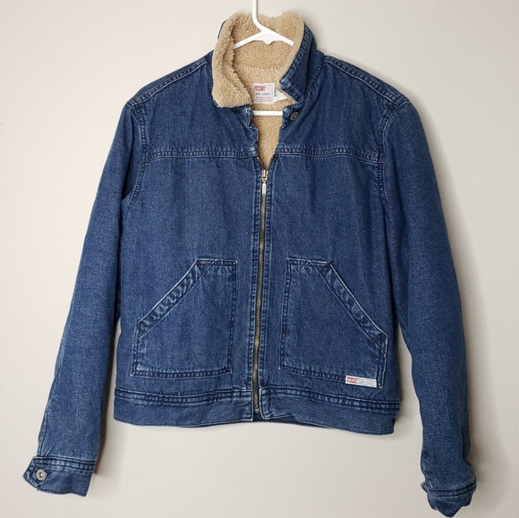 LEVIS Dry Goods Vintage 90's Sherpa denim jacket L